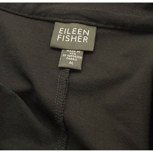 Eileen Fisher System Crepe Knit Mandarin Collar Two-Way Zipper Longline Jacket M - Picture 7 of 10